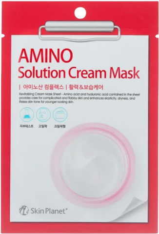 Mijin Skin Planet Маска тканевая для лица с аминокислотами Skin Planet Amino solution Cream Mask