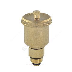 Воздухоотводчик автоматический латунь 5001 Ду 15 Ру10 G1/2" НР с запорным клапаном Aquasfera 5001-01