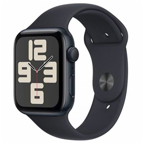 Apple Watch SE 2023, GPS, 44 мм, алюминий цвета «Тёмная ночь», спортивный ремешок цвета «Тёмная ночь»
