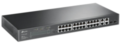 TP-Link TL-SL2428P JetStream Smart коммутатор с 24 PoE+ портами 10/100 Мбит/с и 4 гигабитными портами