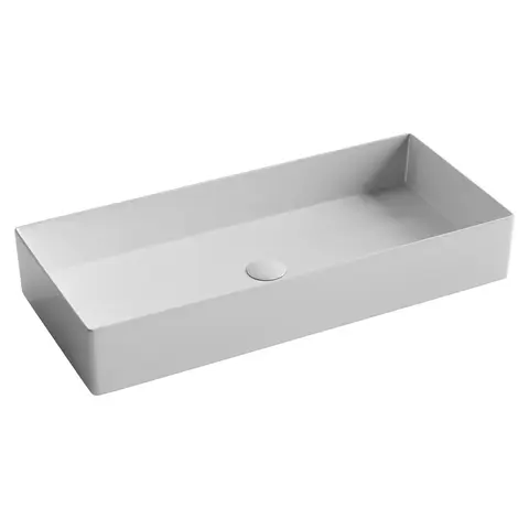 Ceramica Nova CN6072 Раковина накладная прямоугольная 801*361*130, без перелива, цвет белый