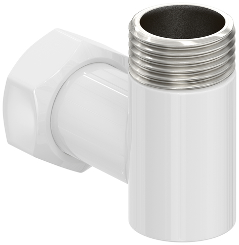 Сунержа 122002-3434 Уголок переходной G 3/4" НР х G 3/4" НГ (Белый)