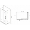 Abber Schwarzer Diamant AG30130MH-S70M-S70M Душевой уголок, 130x70x195