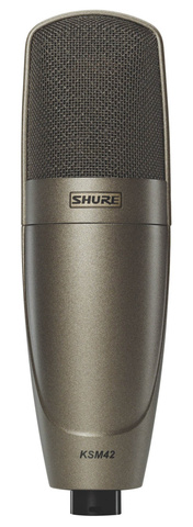 SHURE KSM42/SG студийный вокальный конденсаторный микрофон боковой адрессции премиум класса
