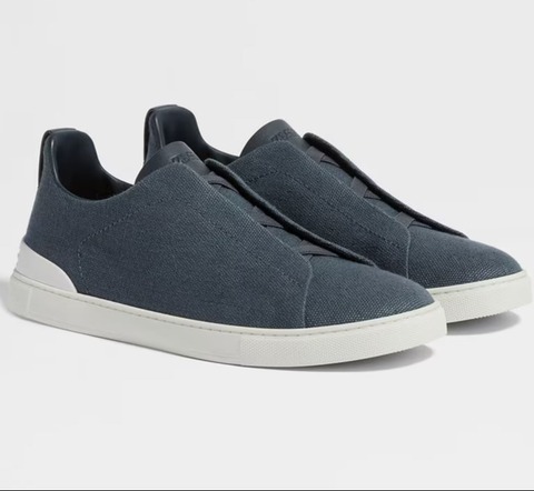 Кеды ZEGNA Triple Stitch, синие