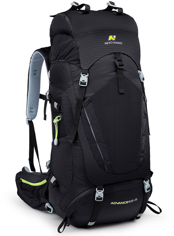 Картинка рюкзак туристический Nevo Rhino Advance 65+5 black - 9