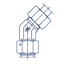 Соединение PN45 DL08 М14х1.5 (корпус) CAST
