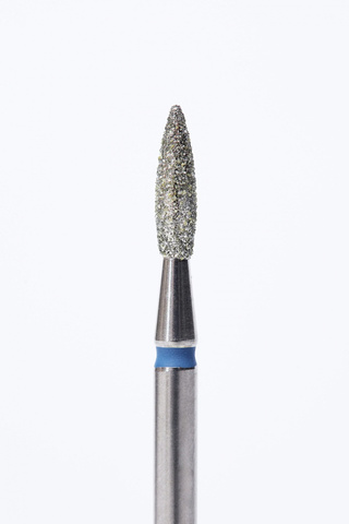 Фреза Bloom алмазная Пламя 2.1*8 мм синяя