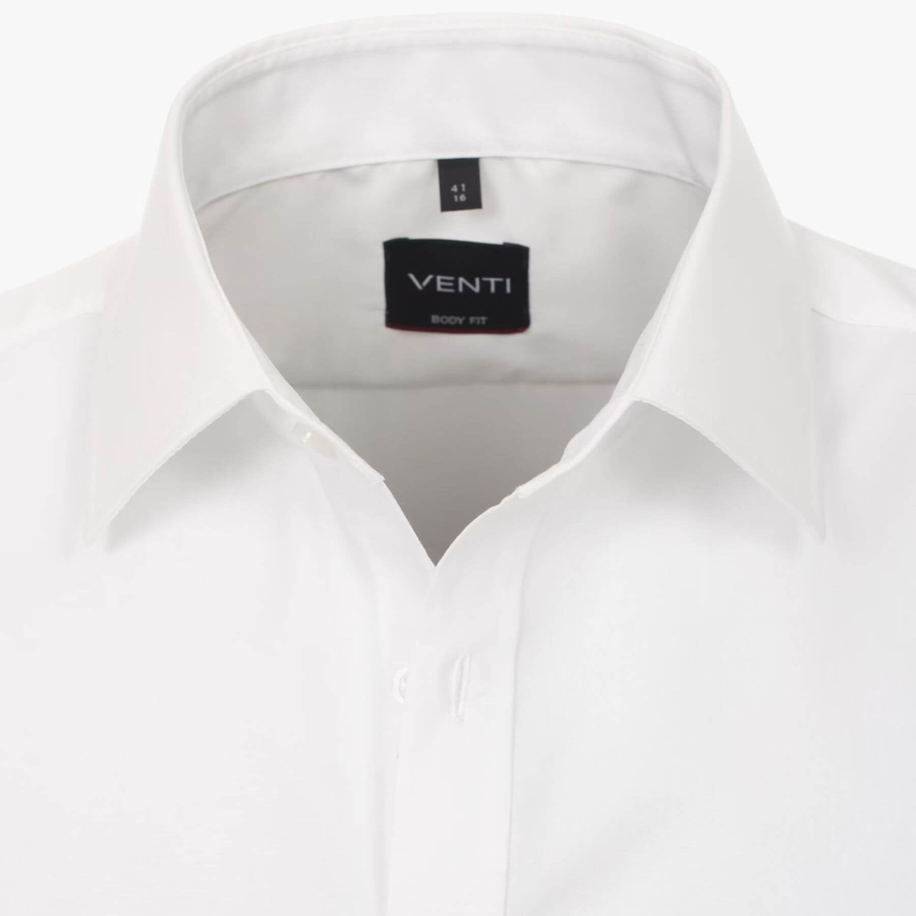 Сорочка мужская Venti Body Fit 001930-000 классическая белая, короткий рукав