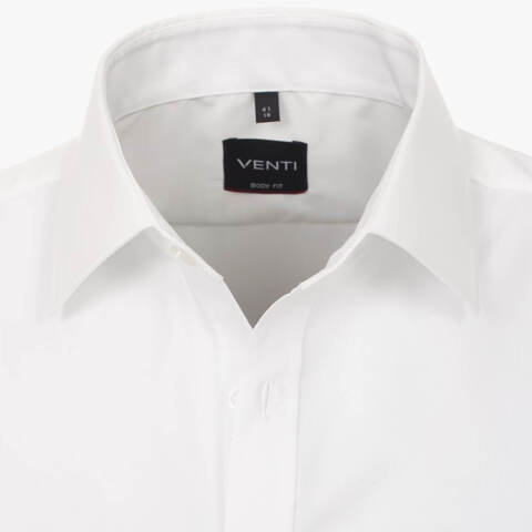 Сорочка мужская Venti Body Fit 001930-000 классическая белая, короткий рукав