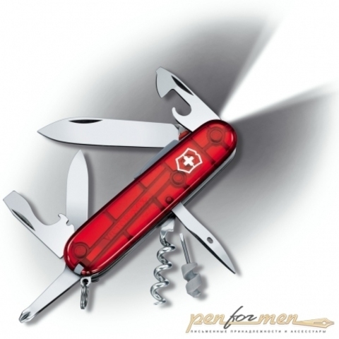 Нож перочинный Victorinox Spartan Lite 91мм 15 функций прозрачный красный (1.7804.T)