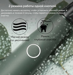 Звуковая зубная щетка Oclean Air 2, eucalyptus leaf