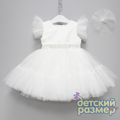 Платье (заколка, стразы, сетка)