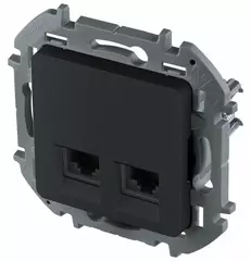 INSPIRIA Розетка 2хRJ45 6 UTP антрацит 673838