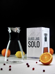 Кувшин-графин для воды, коктейлей, чая и других напитков, 1000 мл Solo Glaffe
