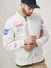 Бомбер Alpha Industries L-2B NASA Gen II OFF WHITE (Белый)