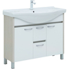 Aquanet 274164 Тумба Донна 100 цв.бел.дуб/белый (Yalaier) (274164)