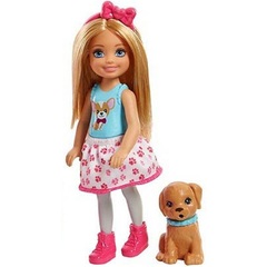 Барби Челси Блондинка с щенком и аксессуарами