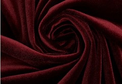 Бархат стрейч, 253 гр/м2, 95% п/э, 5% эластан, 150 см, рубиновый