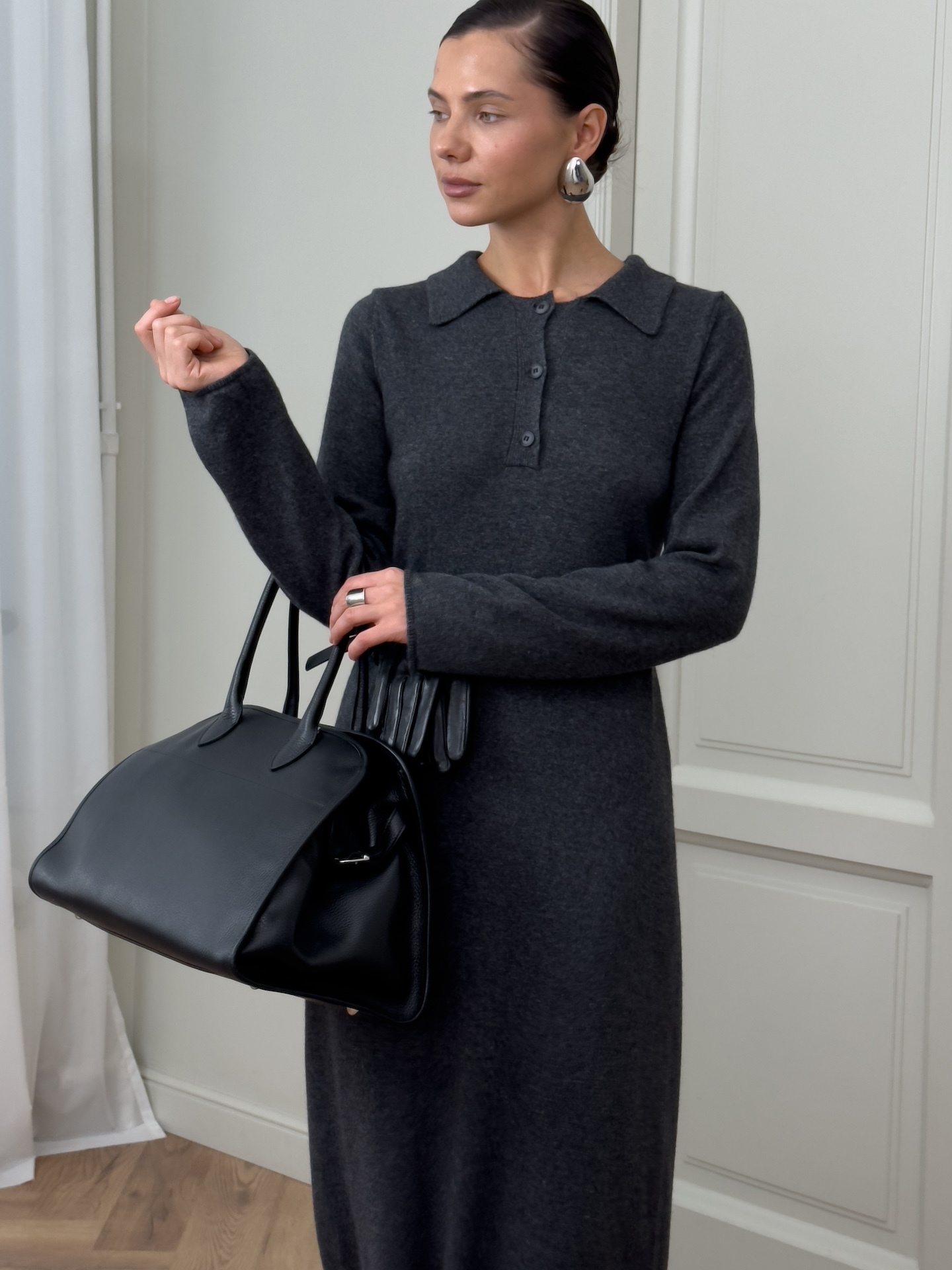 Серьги в виде выпуклых сфер