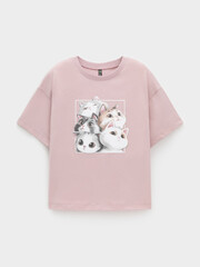 фуфайка  для девочки  КР 302828/розовый лед к601