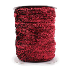 Лента с люрексом (1см*18,29м), Красный (16), 1 шт.