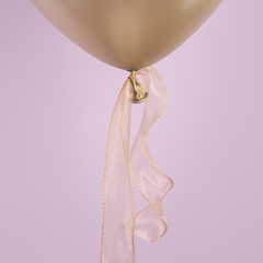 Лента органза с золотой нитью (4см*9,14м), Золото, 1 шт.