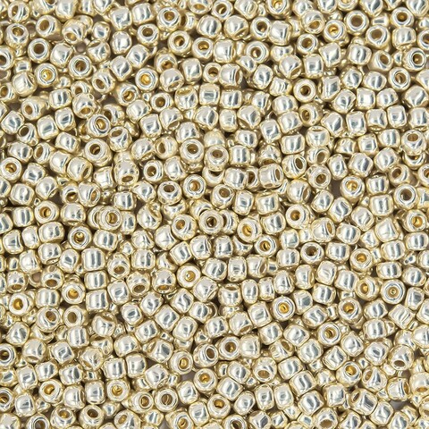Японский бисер TOHO Round 11/0 (№PF558), непрозрачный глянцевый с металлическим блеском