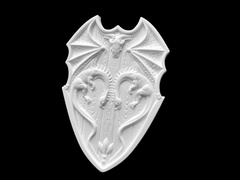 Силиконовый молд Щит Дракона