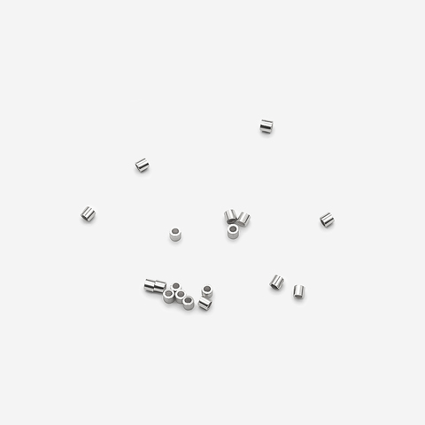 Кримпы-трубочки 1,1*1,1мм, родирование