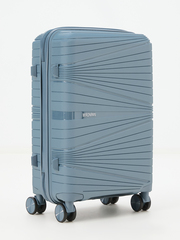 Чемодан MIRONPAN полипропилен Серо-голубой (Чемодан цвета неба) (S + ) 58х39х22 см/2,6 кг/48 л (распродажа)1