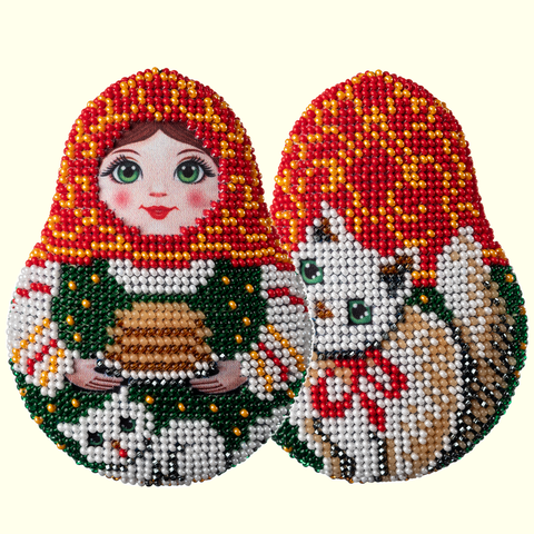 Матрешка с блинами