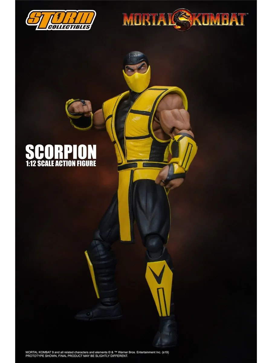 Фигурка Скорпион из игры Мортал Комбат Storm Collectibles 1/12