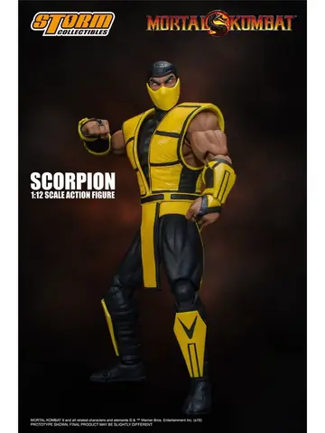 Фигурка Скорпион из игры Мортал Комбат Storm Collectibles 1/12