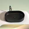Ceramica Nova Element CN6048MB Умывальник чаша накладная овальная, 60.8x38.5, цвет: чёрный матовый