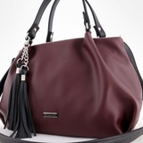 Сумка Саломея 607 наппа бордо + черный