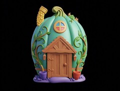 Силиконовый молд № 437 Домик 2 D( серия домики для гномов и фей)