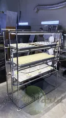 Многоярусный гидропонный стеллаж 3 яруса 1750х1250х600мм до 180 растений