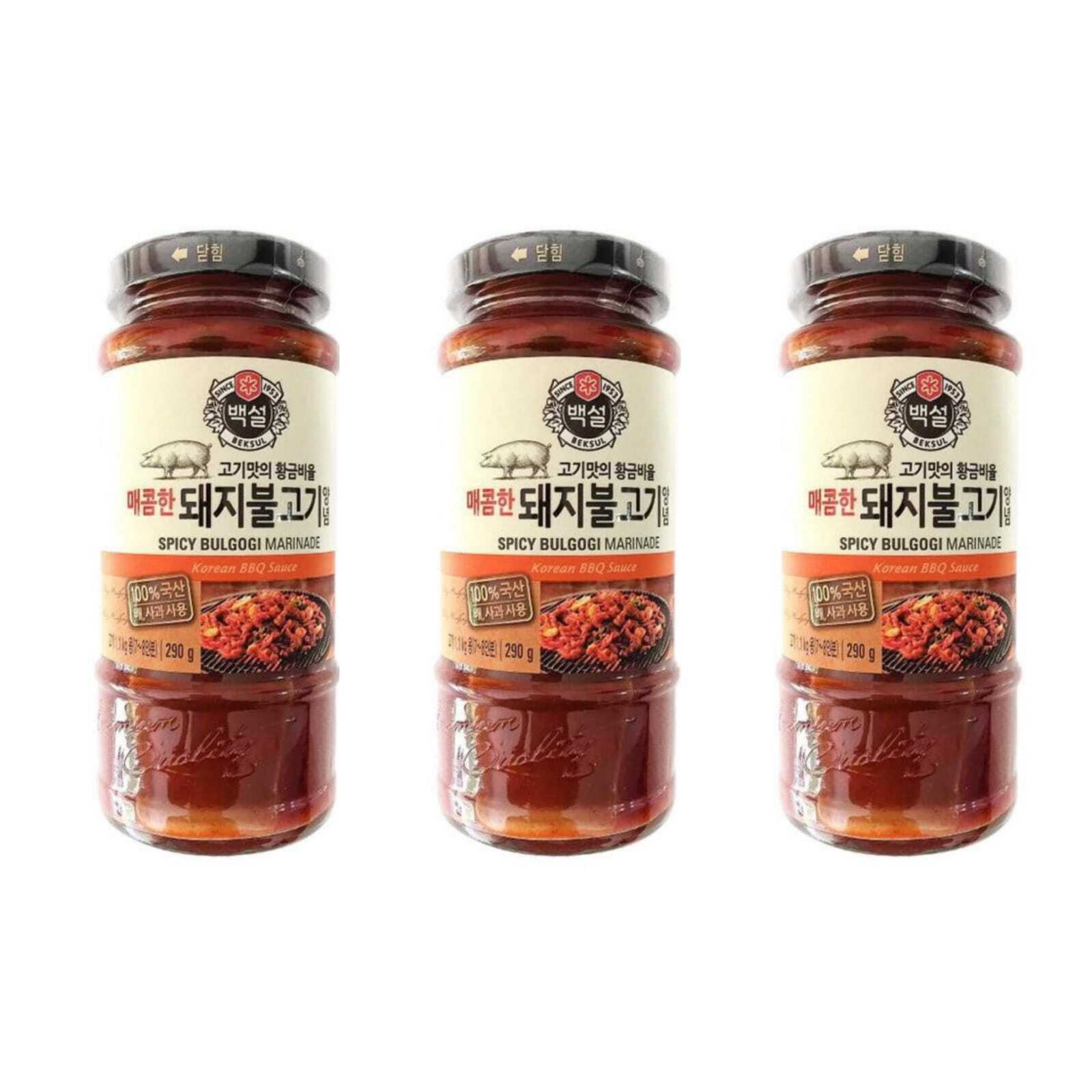 Острый соус бульгоги для свинины Beksul Spicy bulgogi sauce for pork 290 г,  3 шт купить по низкой цене на STORRO.RU