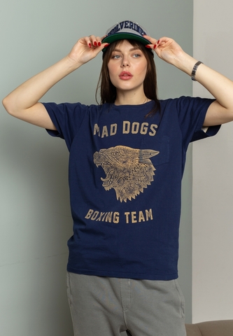 Футболка Bowery NYC "Mad Dogs" Vintage Mood Indigo