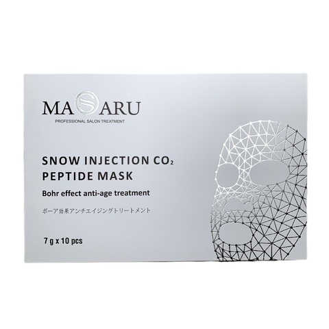 Masaru Маска пептидная с эффектом карбокси Snow Injection CO2