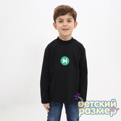 Лонгслив из тонкого футера