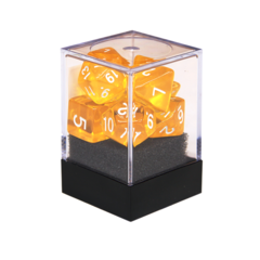 Набор разногранных жёлтых прозрачных кубиков