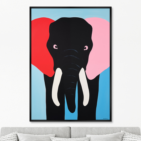 ArtNoMore - Репродукция картины на холсте The colorful elephants, No 1, 2024г.