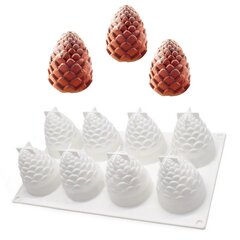 Форма силиконовая для пирожных Шишки/ананасы