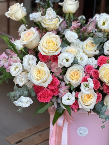 Цветы в коробке «Сад роз»