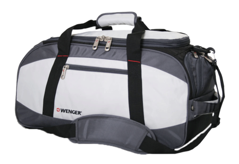 Сумка спортивная Wenger Mini Soft Duffle, серая, 52х25х30 см