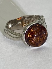 Янтарь 2091 (кольцо из серебра)