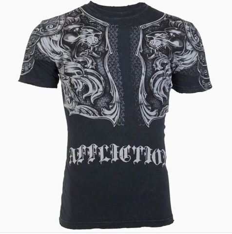 Affliction | Футболка мужская Gladiator Tee Black A492B перед