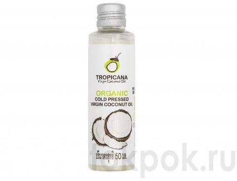 Кокосовое масло Tropicana Organic cold pressed virgin coconut oil, 50 мл